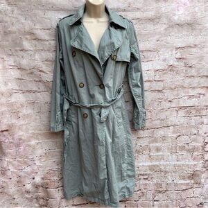 Abercrombie and Fitch Khaki Green Trench Coat